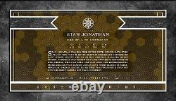 STAN JONATHAN''Tall Boy'' Custom Cut signed autographed card Boston Bruins