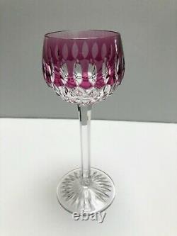 Saint Louis Magnificent Cut Crystal Colored White Wine Glasses #260