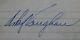 Signed Arky Vaughan Cut Jsa Loa Auto Baseball Brooklyn Dodgers Autograph Pirates