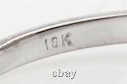 Signed TACORI $6000 1ct VS H Emerald Cut Diamond 18k Gold Wedding Ring