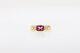 Signed Tru Art $2400 2ct Fancy Cut Pink Tourmaline Diamond 14k Yellow Gold Ring