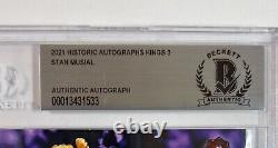Stan Musial 2021 Historic Autographs Ha Kings Silver Cut Auto Signed Beckett