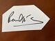 The Beatles Paul Mccartney Signed Autographed Paper Card Cut Wings