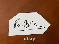 THE BEATLES PAUL MCCARTNEY SIGNED AUTOGRAPHED PAPER Card Cut Wings