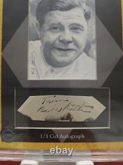The Bar Signature Cut Babe Ruth Autograph 1/1 Gold PSA/DNA BAS JSA CERTIFIED