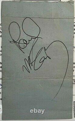 The Beatles 1975 Paul Mccartney Signed Autographed Cut Jsa Authenticated Lennon