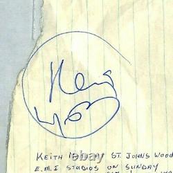 The Who KEITH MOON Signed Autographed 1967 Cut Beckett BAS Slabbed