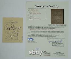 The Yardbirds SIGNED Autographed 4x5 Cut Paper Eric Clapton x5 JSA LOA COA