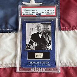 Thomas Edison Cut Handwritten Word Removed From an Autograph Letter Signed PSA