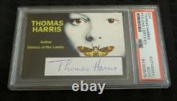 Thomas Harris signed autographed psa slabbed custom cut card Silence of Lambs