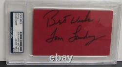 Tom Landry Signed Auto Autograph Cut Signature PSA DNA COA Authentic