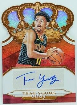 Trae Young 2018-19 Panini Crown Royale Die-Cut Rookie Card Auto 139/149 Nm-Mt RC