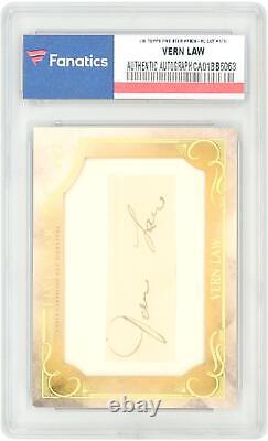 Vern Law Pittsburgh Pirates Signed 2016 Topps Five Star Cut Autograph #1/1 Card