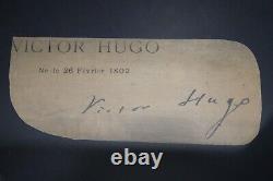 Victor Hugo Signed Autographed Cut Signature French Writer JSA LOA