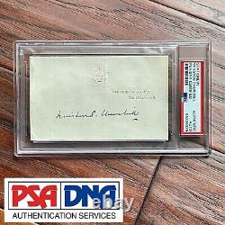 WINSTON S. CHURCHILL PSA/DNA Slab Autograph Cut TREASURY Signature SIGNED