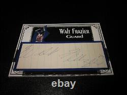 Walt Frazier Signed Autographed Custom Cut Nba Top 75 Card Rare 1/1