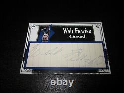 Walt Frazier Signed Autographed Custom Cut Nba Top 75 Card Rare 1/1