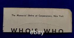 Walter Johnson Signed Cut From Cooperstown, JSA BB21402, Faded Autograph