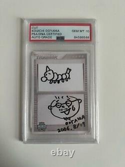 Weedle Kouichi Ooyama Signed Autograph Pokemon Cut PSA/DNA 10 AUTO PSA