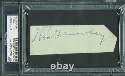William Frawley Authentic Signed 1.75X5 Cut Autographed PSA/DNA Slabbed