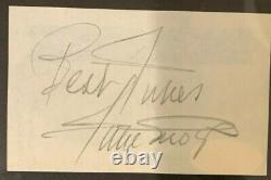 Willie Mays Vintage Signed Autographed Framed Cut W Photo Jsa Certified
