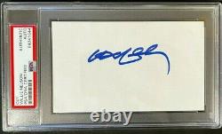 Willie Nelson Slabbed Signed Autographed Index Card Size Cut Psa Certified