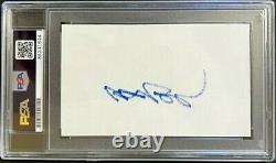 Willie Nelson Slabbed Signed Autographed Index Card Size Cut Psa Certified