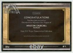Winston Churchill 2020 Topps Transcendent Oversized Cut Signature Autograph 1/1