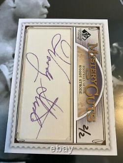 Woody Strode LC-MC AUTO 2/2 autograph UD signed 2009 SP LEGENDARY MYSTERY CUTS
