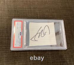Yao Ming Signed Cut Slab Auto PSA/DNA Rockets Autograph Card